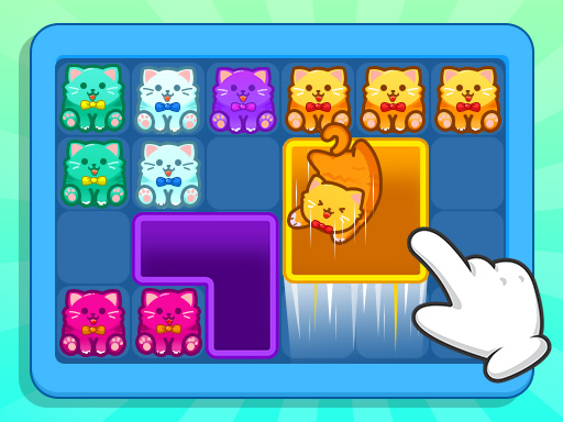 Collecte de Couleurs Meow Block