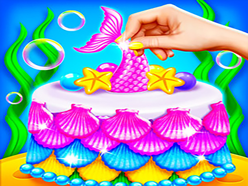 Créateur de gâteau scintillant sirène