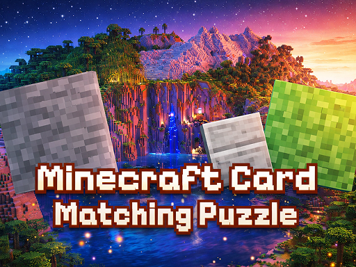 Puzzle de Correspondance de Cartes Minecraft