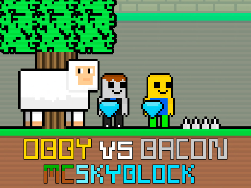 Obby contre Bacon MCSkyblock