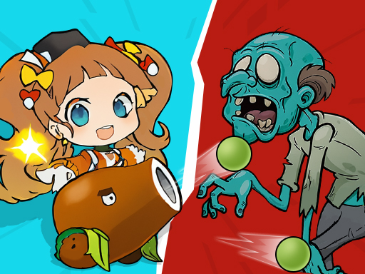 Défense de la fille plante contre les zombies