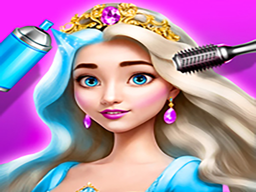Salon de coiffure et maquillage de princesse