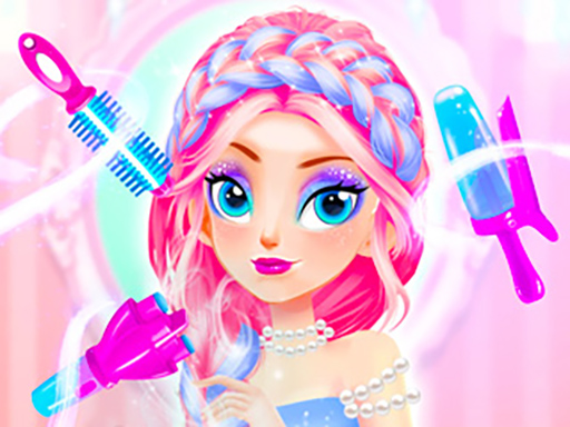 Salon de maquillage et coiffure de princesse