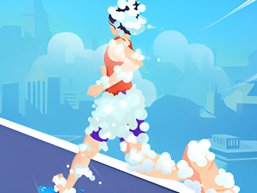 courir dans la mousse