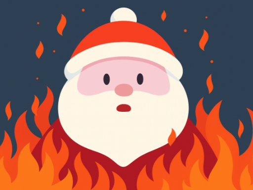 Père Noël en Flammes