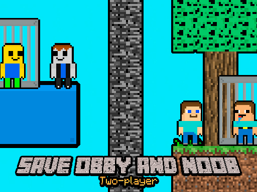 Sauver Obby et Noob à deux joueurs