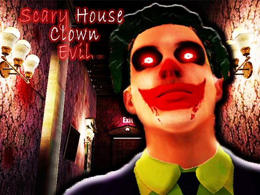 Clown de Maison Effrayant Maléfique