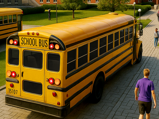 Jeu de conduite de bus scolaire