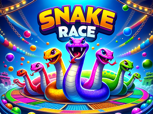 Course de serpent colorée