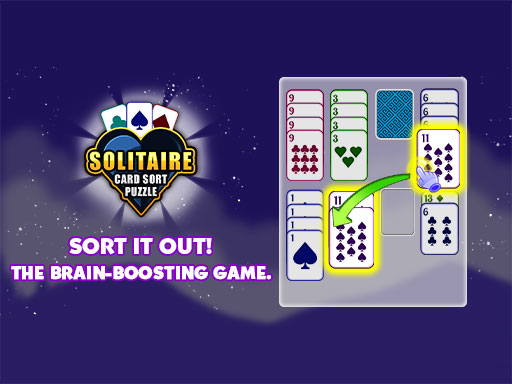 Puzzle de tri de cartes Solitaire