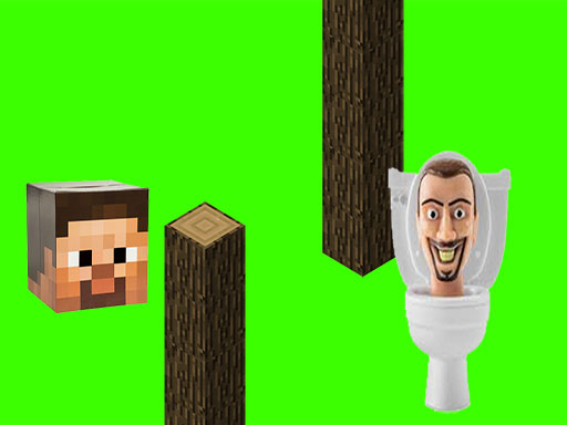 Toilettes Skibidi Tourbillonnantes Flappy Minecraft