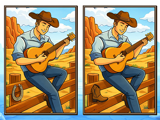 Repérez la différence : Far West