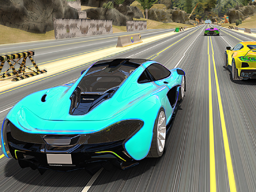 Course de voitures de rue 3D