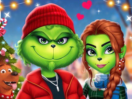 Habillez le Couple Grinch pour les Fêtes