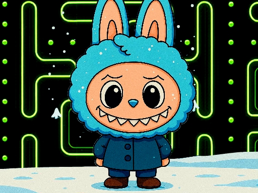Aventure d’Hiver de Labubu Pacman