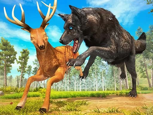 Simulateur de Loup Chasse en Forêt 3D