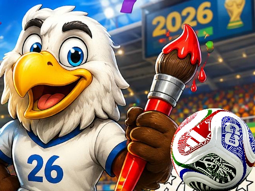 Coloriage de la Coupe du Monde 2026